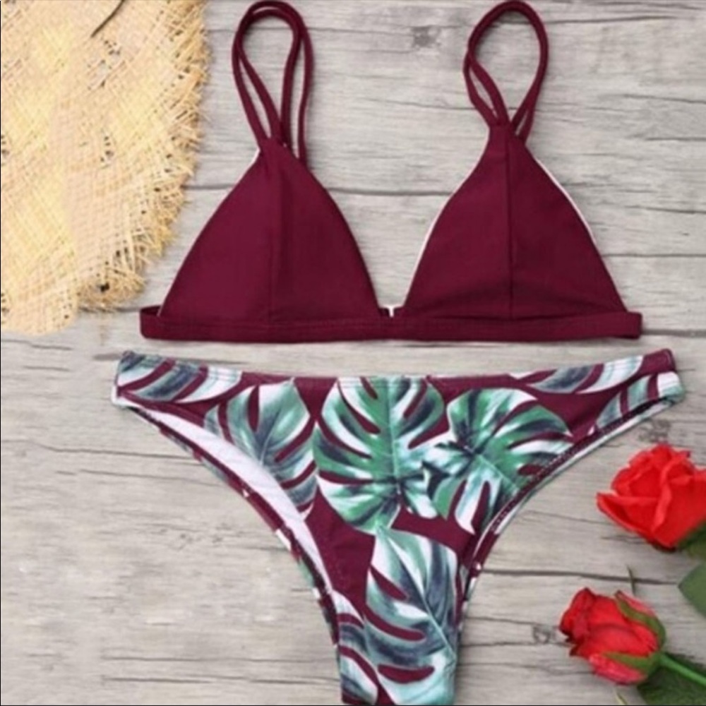 Wine Red Bikini